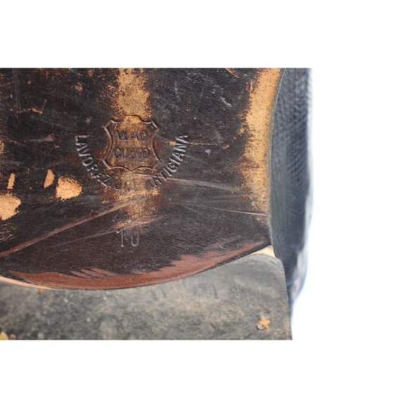 Forli Genuine Teju Navy Lizard Leather Men's Size 10 - Picture 3 of 12